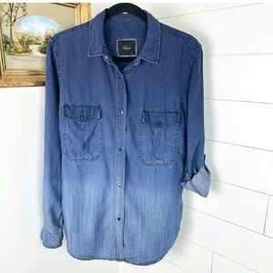 Rails ombré denim button down